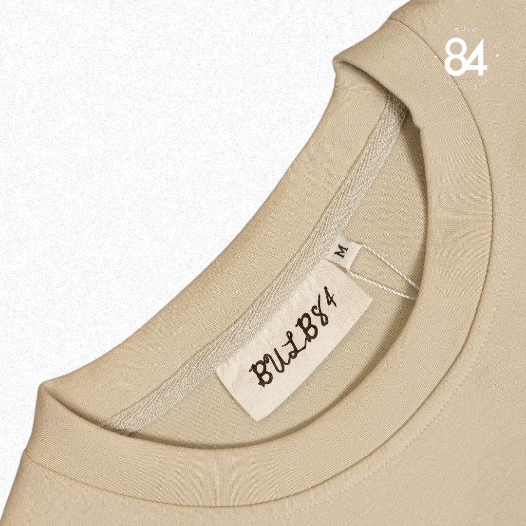 Oversized Fit Plain T-shirt - Khaki