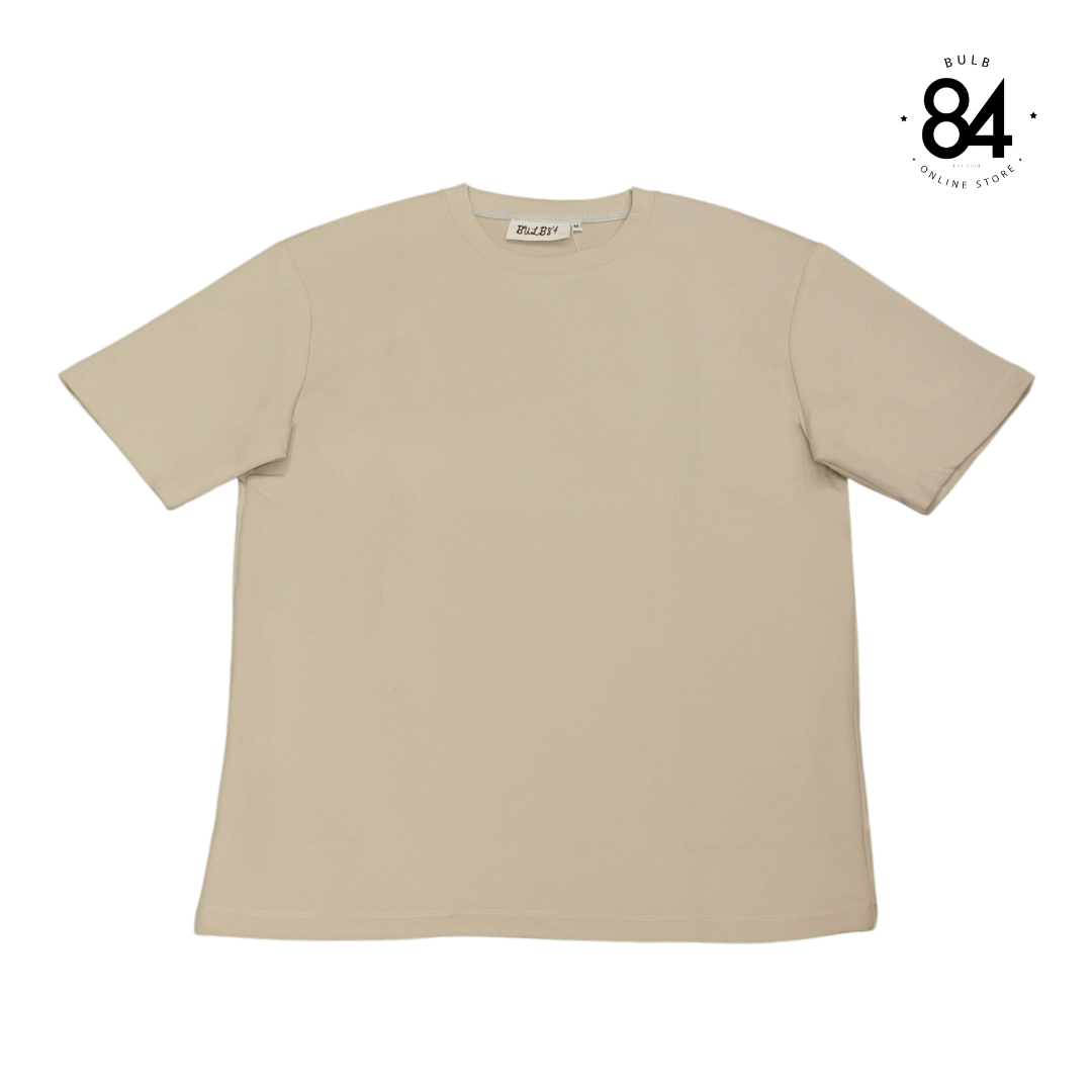 Oversized Fit Plain T-shirt - Khaki