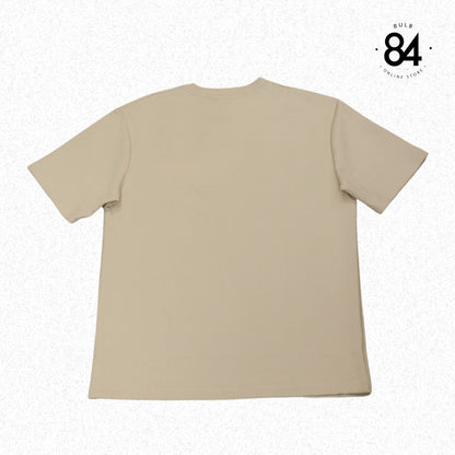 Oversized Fit Plain T-shirt - Khaki