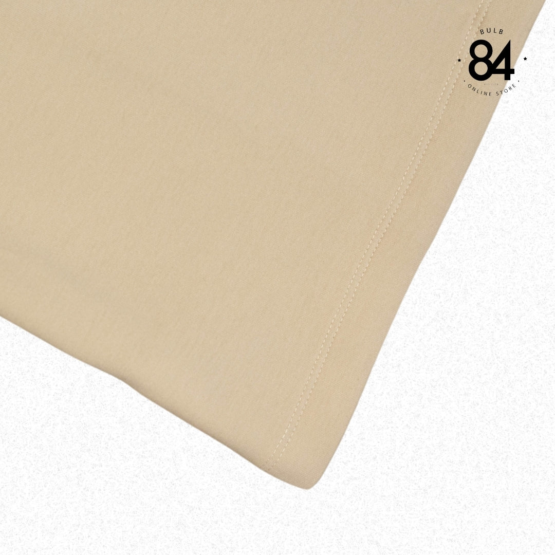 Oversized Fit Plain T-shirt - Khaki